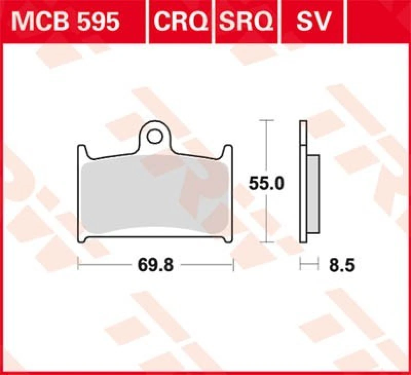 Image of TRW Lucas Sintered lining MCB595SV