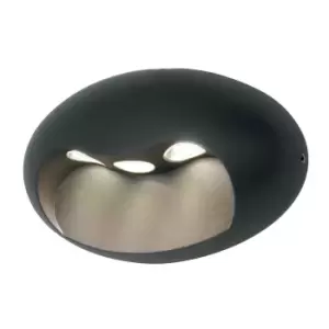 Image of Outdoor IP54 3 Bulb Wall Light Graphite LED 9W d01896