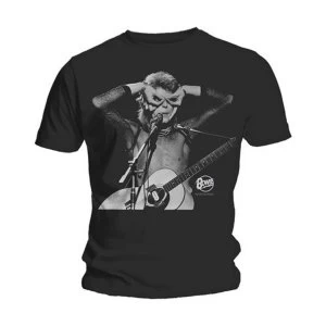 Image of David Bowie - Acoustics Unisex XX-Large T-Shirt - Black