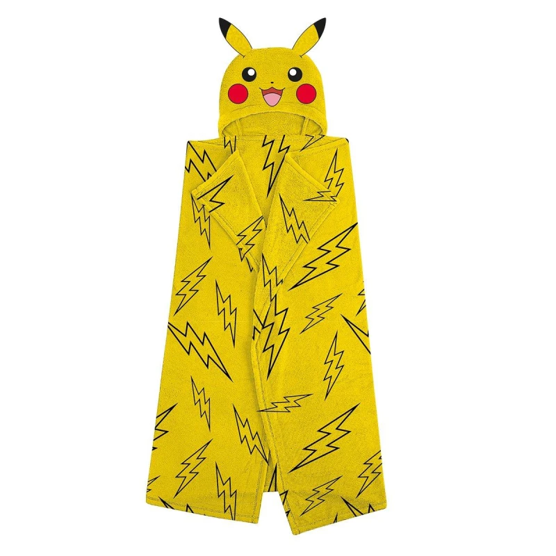 Image of Pokemon Pikachu 3D Hooded Fleece Blanket Multi
