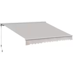 Image of Outsunny Electrical Door Awning Retractable Canopy w/ Remote Controller - 3.5 x 2.5m