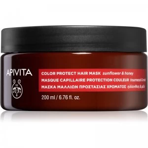 image of Apivita Holistic Hair Care Sunflower & Honey Hair Mask For Color Protection 200ml