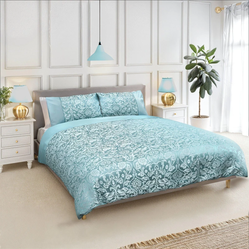 Image of Emma Barclay Eden Duvet Set Single Bed Duck EDENSBDUC