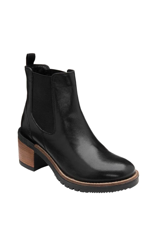 Image of Ravel 'Bray' Leather Ankle Boots Black