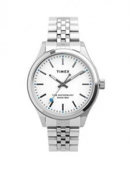 image of Timex Timex Waterbury Neon Heart Silver Bracelet Watch