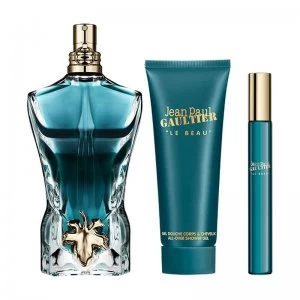 Jean Paul Gaultier Le Beau Gift Set 75ml Eau de Toilette + 75ml Shower Gel + 10ml Eau de Toilette