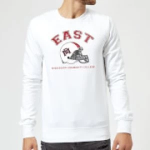 Image of East Mississippi Community College Helmet Sweatshirt - White