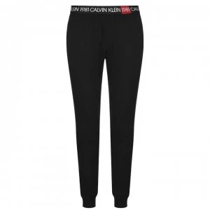 Image of Calvin Klein 1981 Band Sleepwear Jogging Bottoms - BLACK