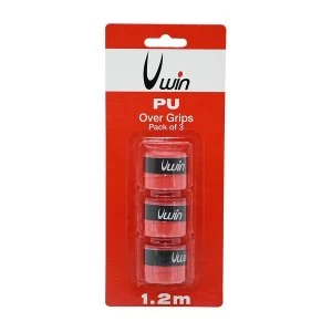 Image of Uwin Over Grip - Pack of 3 - Red