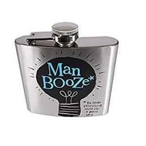 Brightside Man Booze Hip Flask