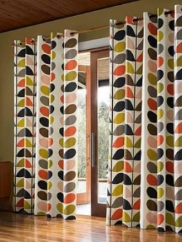 image of Orla Kiely Linear Stem Lined Eyelet Curtains