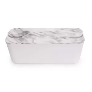 Image of Bosign Hideaway Cable Organiser Extra Large White & Marble