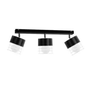 image of Mao Ceiling Spotlight Bar Black, 60cm, 3x E27