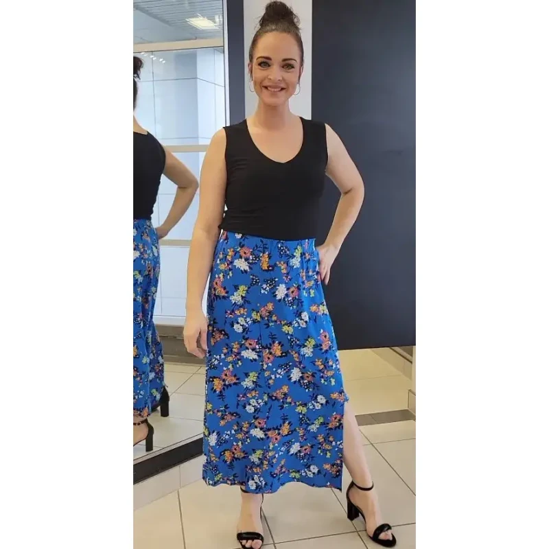 Image of b.Young Womens slit skirt b.young Joella Bleu Female 36