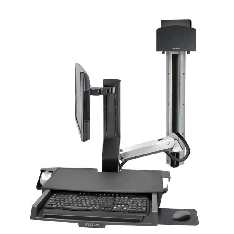 Image of Ergotron SV Combo Aluminium PC Multimedia stand