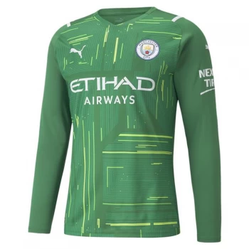 image of Puma Manchester City Home Goalkeeper Shirt 2021 2022 - Green