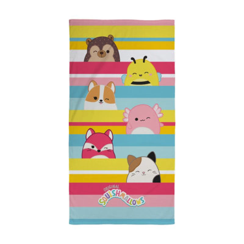 Image of Squishmallows Cotton Beach Towel Yellow