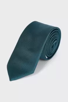 Image of Mens Slim Teal Tie