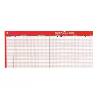 Image of Office 2020 Staff Planner Mounted Landscape with Planner Kit 915x610mm