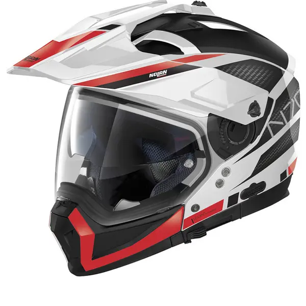 Image of Nolan N70-2 X Earthquake 49 Metal White ECE 22.06 Multi Helmet Size S