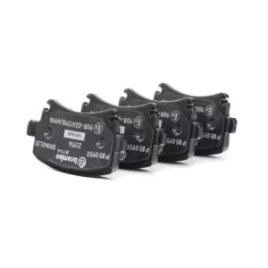 Image of BREMBO Brake pad set VW,AUDI,SKODA P 85 095X 1K0698451B,1K0698451E,1K0698451K 3C0698451A,1K0698451B,1K0698451E,1K0698451K,3C0698451A,1K0698451B