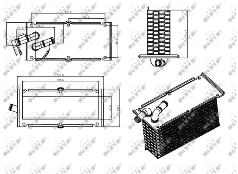 Image of NRF 30292 Intercooler Intercooler,charger (468)