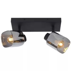 Image of Lucide ALION - Twin Ceiling Spotlight - 2xE14 - Black