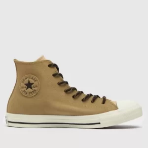 Image of Converse Beige Cloud Fusion Hi Trainers