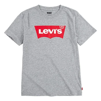 Image of Levis BATWING TEE boys's Childrens T shirt in Grey - Sizes 2 years,3 ans,4 years,5 years,6 years,8 years