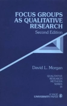 Image of Focus Groups As Qualitative Research by David Morgan Book