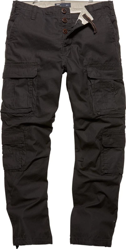 Image of Vintage Industries Trousers Cargo Trousers Black L Men