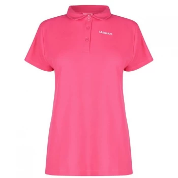 Image of LA Gear Pique Polo Shirt Ladies - Bright Pink