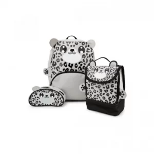 image of Baby Animal Snow Leopard Backpack&#44 Lunchbag and Pencil Case Set