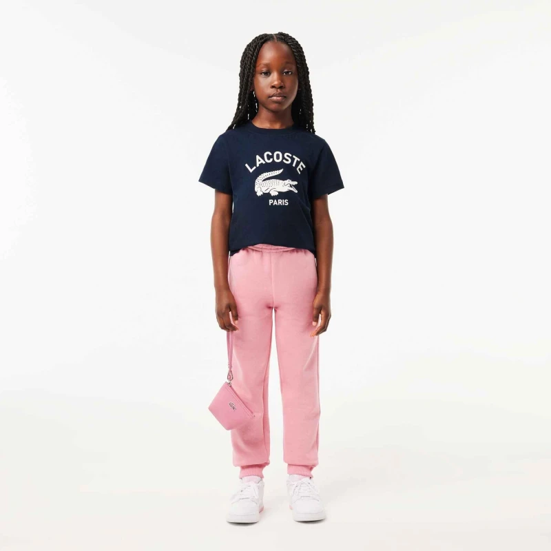 Image of Lacoste Big Logo T-Shirt Juniors - Blue Blue 9 - 10 Years