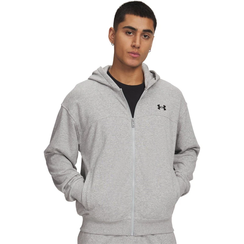 Image of Under Armour UA Rival LW FZ Grey/Black male M