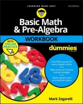 Image of Basic math & pre-algebra workbook for dummies by Mark Zegarelli