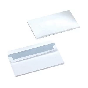 image of 5 Star Office DL Envelopes Wallet Peel and Seal 90gsm White Pack of 1000