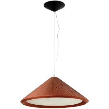 Image of Faro Hue-In - 3 Light Small Dome Ceiling Pendant Burgundy, E27