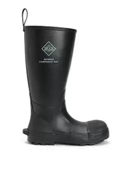 Image of Muck Boots Mudder Tall Safety Wellington S5, Black, Size 11, Men