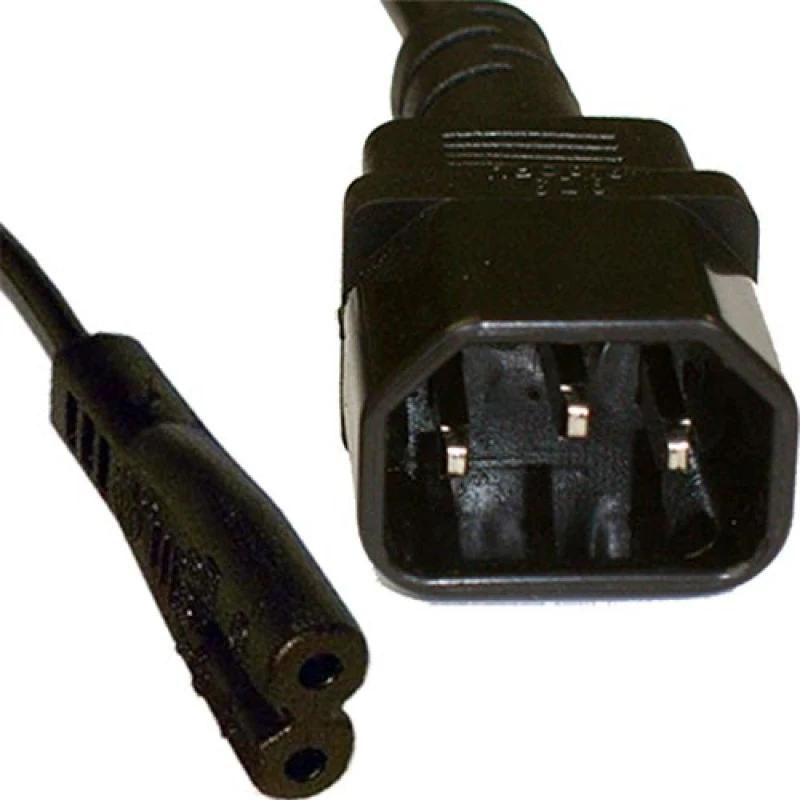 Image of Cablenet 2m IEC C14 - IEC C7 Figure of 8 Black PVC 0.75mm Power Leads