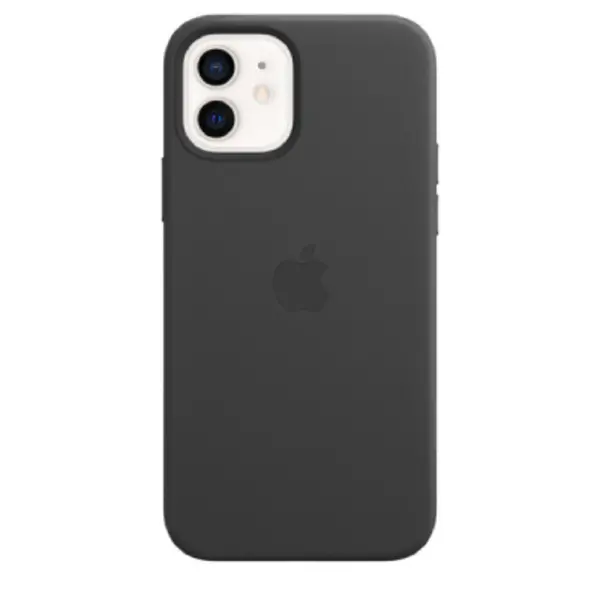 image of Apple iPhone 12/12 Pro Leather Case with MagSafe Black MHKG3ZM/A