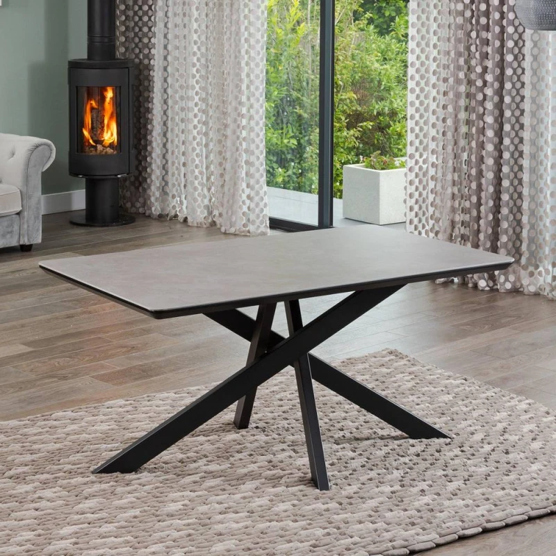 Image of Artemis Home Farnese 160cm Stone Dining Table Grey