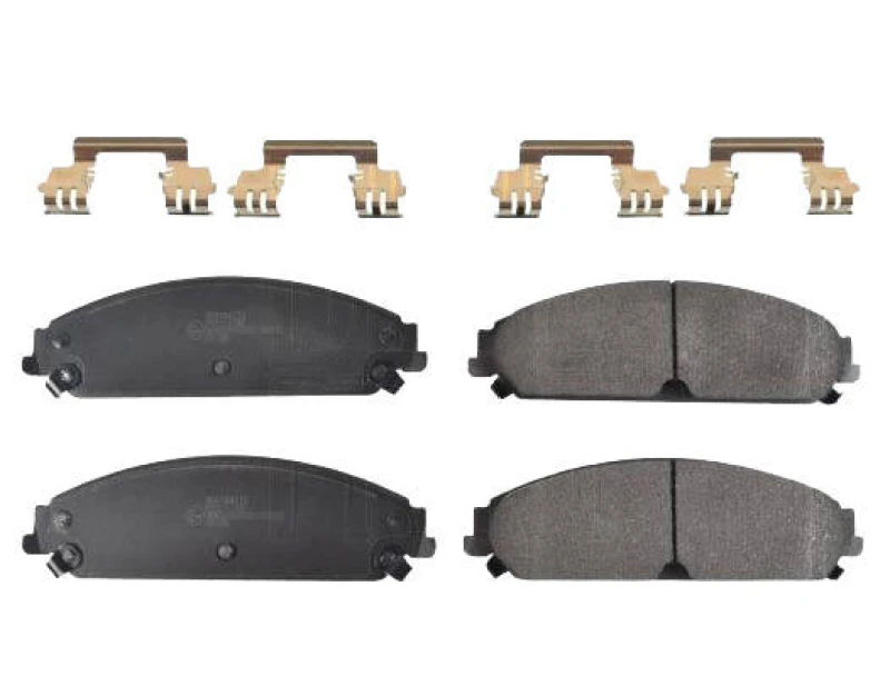 Image of Blue PRINT ADA104273 Brake pad set Front Axle, with acoustic wear warning, with fastening material Brake Pad Set,disc brake (402)