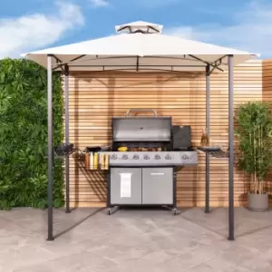 Image of 8 x 5 Ft Steel Gazebo - Cream