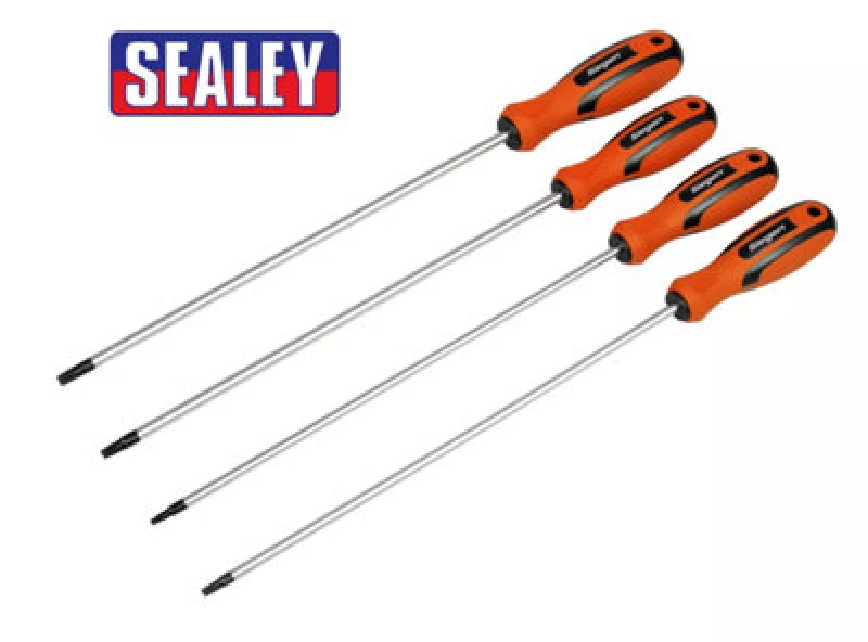 Image of Sealey S01289 Trx-Star Long Screwdriver Set 4Pc