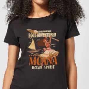 image of Moana Find Your Own Way Womens T-Shirt - Black - 3XL - Black