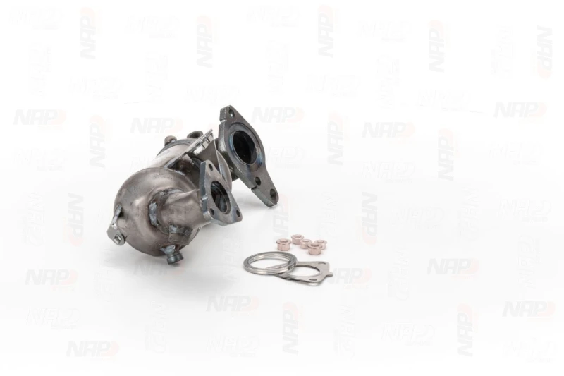 Image of NAP carparts CAK11512 Catalytic Converter with fastening/mounting material Catalyst Converter (429)
