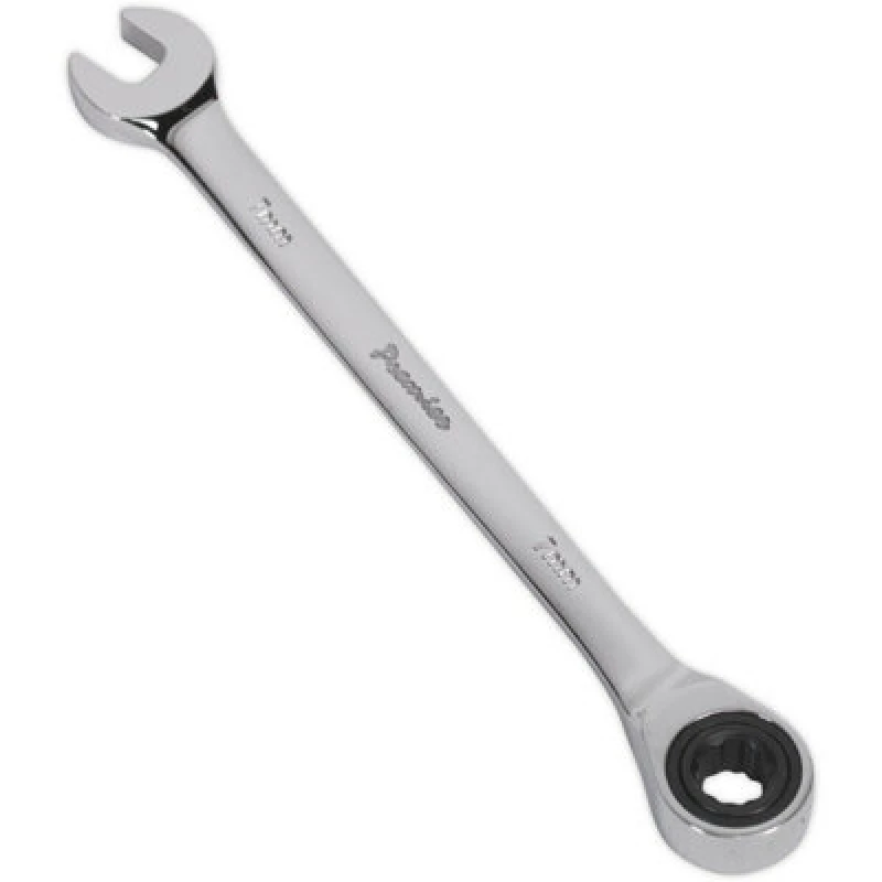 Image of Loops 7mm Ratchet Combination Spanner - Chrome Vanadium Steel - 72 Tooth Ratchet Ring Metallics