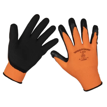 image of Foam Latex Gloves (Large) - Pack of 12 Pairs