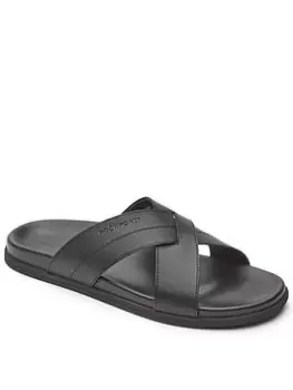 Image of Rockport Darron Slide Sandal - Black, Size 9, Men